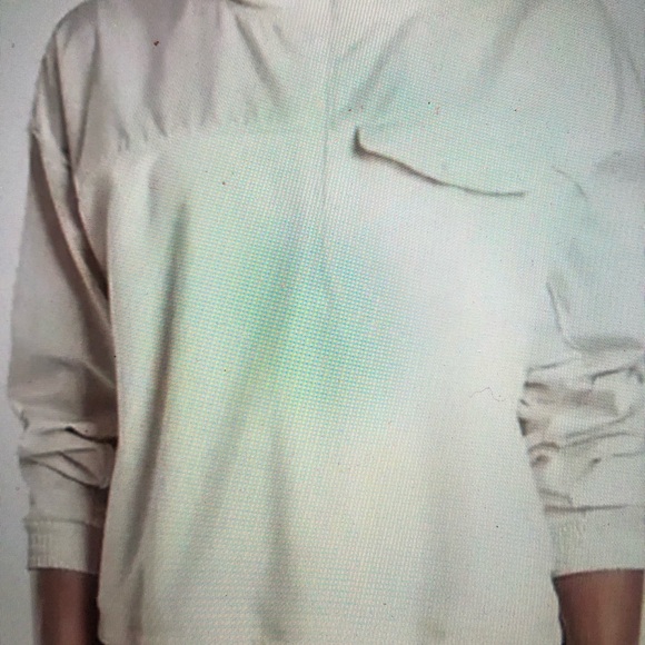 NWT Athleta Zion Microfleece Half Zip Jacket - Pearl White - Women’s Size M - Picture 5 of 13